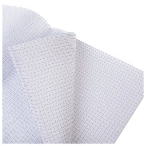Тетрадь А4 96л. HATBER скоба, клетка, Soft-touch ламинация, SoloMatte_Сапфир, 092914, 96Т4лВ1
