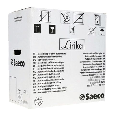 Кофемашина SAECO LIRIKA PLUS, 1850 Вт, объем 2,5 л, емкость для зерен 500 г, автокапучинатор, серебристая, 10004477