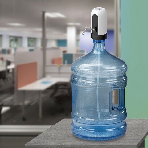 Помпа для воды электрическая SONNEN EWD161WW, 1,6 л/мин, АККУМУЛЯТОР, белая, 455470