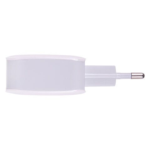 Зарядное устройство быстрое сетевое (220 В) SONNEN, порт USB, QC3.0, выходной ток 3А, белое, 455506