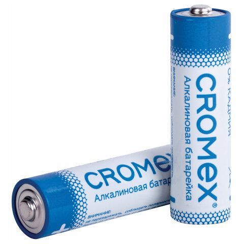 Батарейки алкалиновые &quot;пальчиковые&quot; КОМПЛЕКТ 12 шт., CROMEX Alkaline, AA (LR6,15A), спайка, 456258