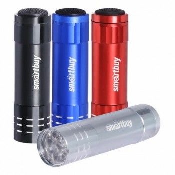 Фонарь компактный SMARTBUY 24 шт. 9хLED, АССОРТИ, 3хААА (не в комплекте), SBF-103-B