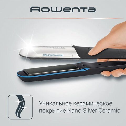 Выпрямитель для волос ROWENTA SF6220D0, 5 режимов нагрева, 130-230 °С, керамика, черный, 1830005680