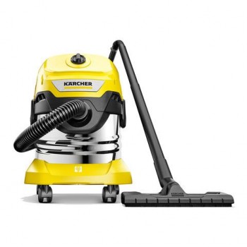 Пылесос хозяйственный KARCHER WD 4 S, мусоросборник 20 л, мощность 1000 Вт, желтый, 1.628-250.0