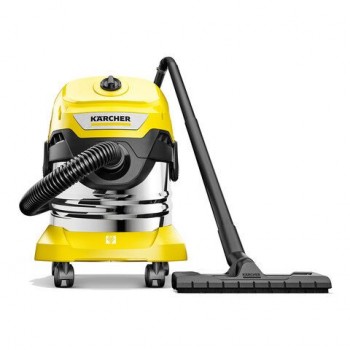 Пылесос хозяйственный KARCHER WD 4 S, мусоросборник 20 л, мощность 1000 Вт, желтый, 1.628-250.0