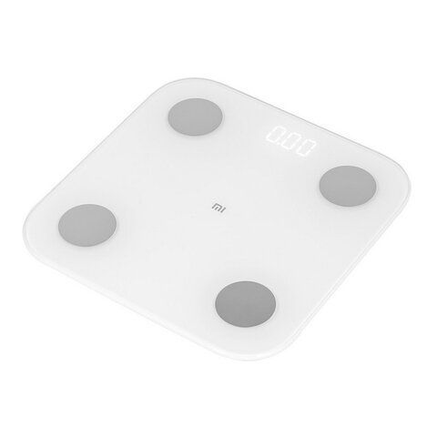 Весы напольные XIAOMI Mi Body Composition Scale 2, максимальная нагрузка 150 кг, квадрат, стекло, белые, NUN4048GL