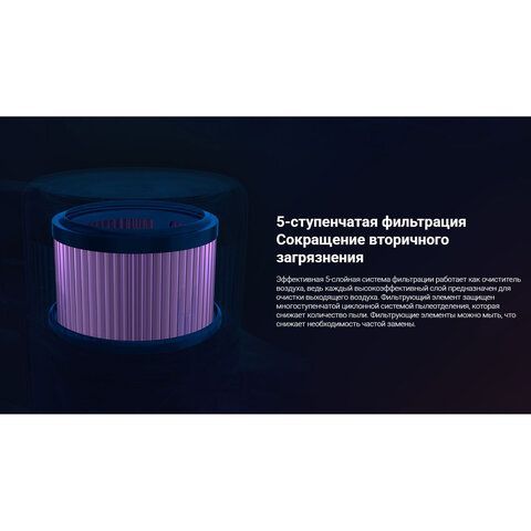 Пылесос вертикальный беспроводной XIAOMI Mi Vacuum Cleaner G10+, 2в1, 450Вт, контейнер 0,6л, белый, BHR6179EU