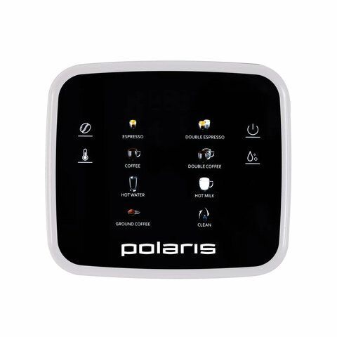 Кофемашина POLARIS PACM 2047SW, 1450Вт, объем 1,8л, автокапучинатор, белая, 181404
