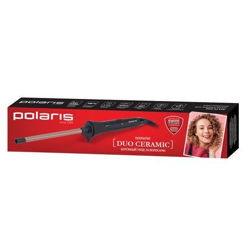 Стайлер для волос POLARIS PHS 8135K, рабочее полотно 8x6x135 мм, макс. темпер. 180°C, черный, 25347