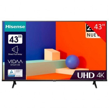 Телевизор HISENSE 43A6K, 43" (108 см), 3840 x 2160, 4K, 16:9, SmartTV, Wi-Fi, черный