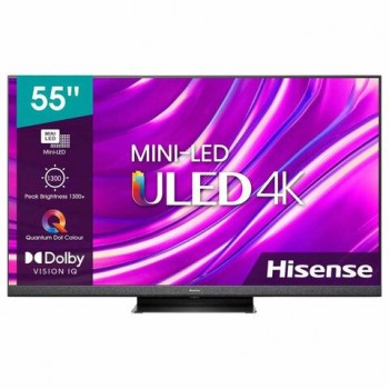 Телевизор HISENSE 55U8HQ, 55" (139 см), 3840x2160, 4K, 16:9, SmartTV, Wi-Fi, черный