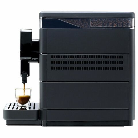 Кофемашина SAECO NEW ROYAL PLUS, 1400 Вт, объем 2,5 л, для зерен 600 г, автокапучинатор, черная, 9J0060