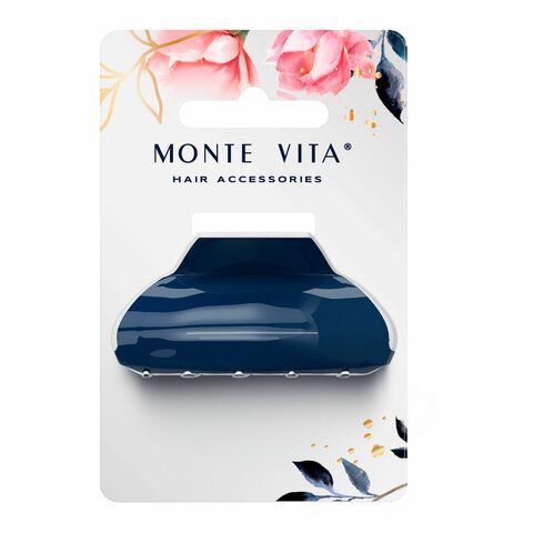 Краб для волос &quot;Сундучок&quot; 6 см, темно-синий, MONTE VITA 457022