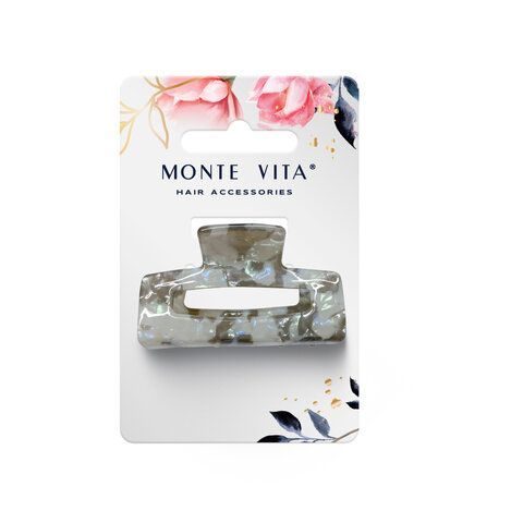 Краб для волос &quot;Геометрия&quot; 6 см, бежево-розовый MONTE VITA 457023