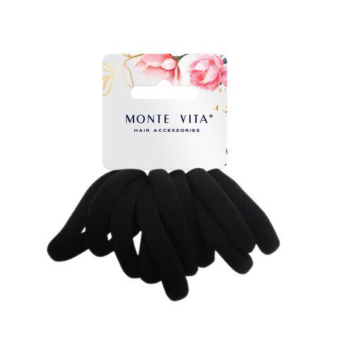 Резинки для волос НАБОР 10 шт, мягкие, medium size, АССОРТИ, MONTE VITA 12 шт. 457046