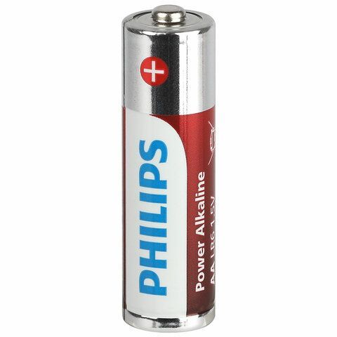 Батарейки алкалиновые &quot;пальчиковые&quot; КОМПЛЕКТ 12 шт PHILIPS Power Alkaline, АА (LR6,24, Б0064661
