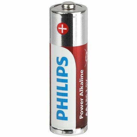 Батарейки алкалиновые &quot;пальчиковые&quot; КОМПЛЕКТ 20 шт PHILIPS Power Alkaline, АА (LR6,24, Б0064673