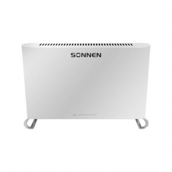 Обогреватель-конвектор SONNEN ONYX-1000.1, 1000 Вт, Х-образный нагревательный элемент, белый, 457629