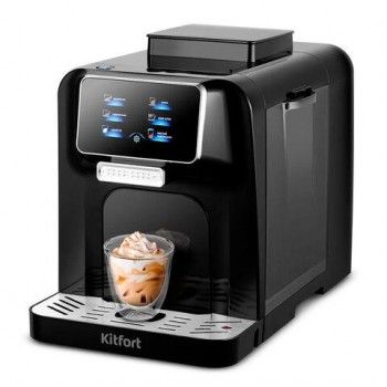 Кофемашина KITFORT КТ-7465, 1480 Вт, объем 1,2 л, для зерен 100 г, автокапучинатор, б, КТ-7424