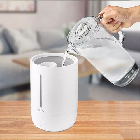 Увлажнитель воздуха KITFORT KT-2832, объем бака 4,5л., 25 ВТ, белый