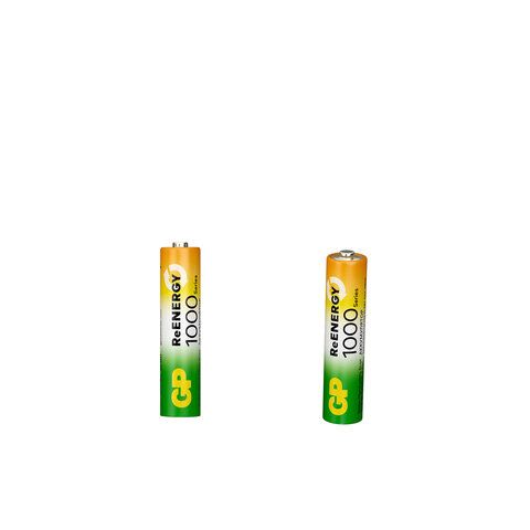 Батарейки аккумуляторные GP ReEnergy Ni-Mh мизинчиковые КОМПЛЕКТ 4 шт ААА (HR03) 950, 100AAAHCRGY-2C