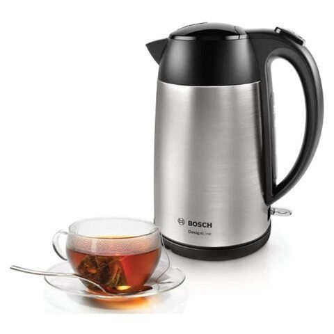 Чайник Bosch TWK 2M164, 1,7л, 2400Вт, закрытый нагревательный элемент, пластик, красный