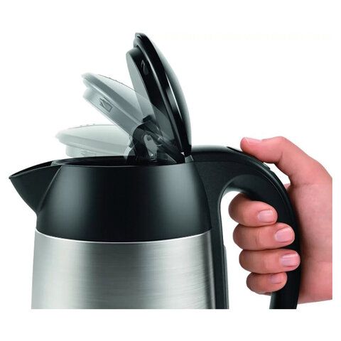 Чайник Bosch TWK 2M164, 1,7л, 2400Вт, закрытый нагревательный элемент, пластик, красный