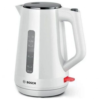 Чайник BOSCH TWK1M121, 1,7л, 2400Вт, закрытый нагревательный элемент, белый