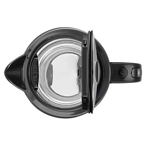 Чайник BOSCH TWK70B03, 1,7 л, 2400 Вт, закрытый нагревательный элемент, стекло, черны