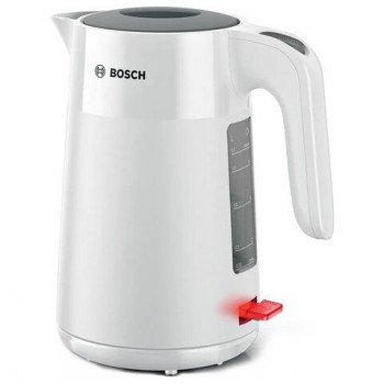 Чайник BOSCH TWK2M161, 1,7л, 2400Вт, закрытый нагревательный элемент, белый