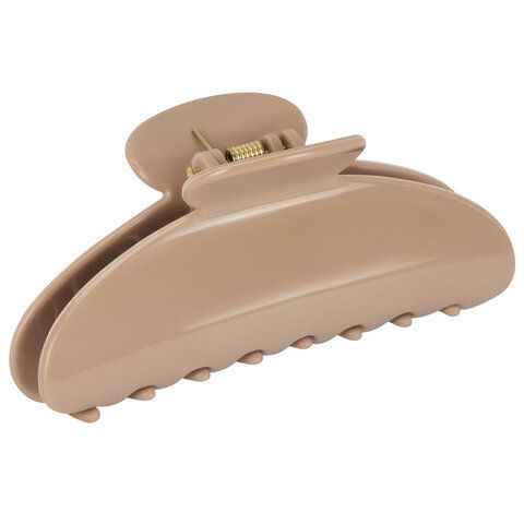 Краб для волос, ГИБКИЙ, НЕЛОМАЮЩИЙСЯ, 12 см, бежевый, MONTE VITA 12 шт., 458824