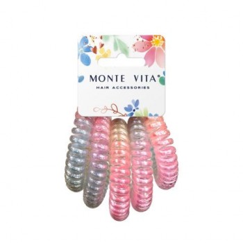 Резинки для волос, НАБОР 3 шт, диаметр 9 см, скранч, ассорти, MONTE VITA 12 шт., 458827, 458828