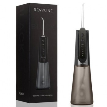 Ирригатор для полости рта REVYLINE RL 670, емкость резервуара 0,27 л, 2 насадки, черн, 9102