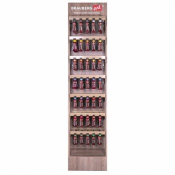 Стойка под масляные краски напольная BRAUBERG ART, дерево, 178х40х30 см, 505915