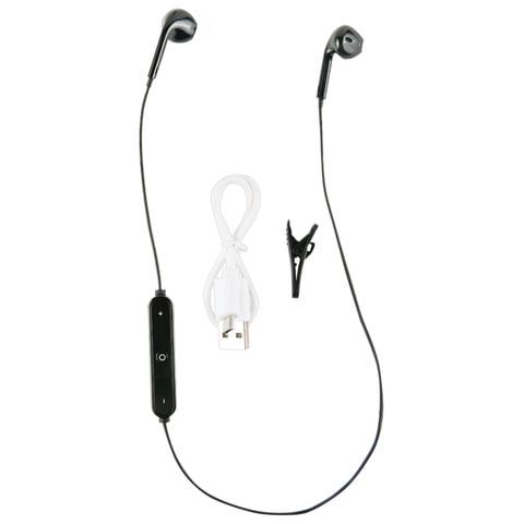 Наушники с микрофоном (гарнитура) RED LINE BHS-01, Bluetooth, беспроводные, черные, УТ000013644