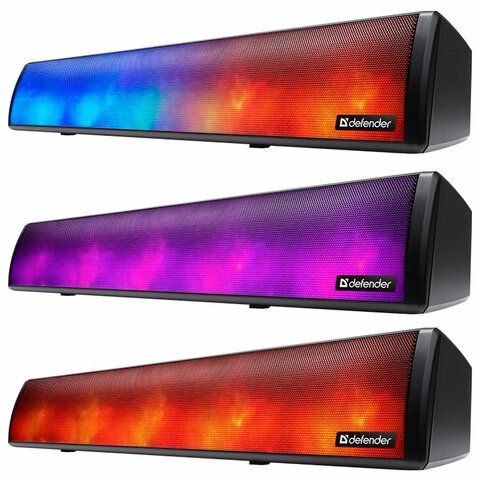 Колонка портативная-саундбар DEFENDER Z8, 10Вт, 1200 мА·ч, bluetooth, FM, питание от USB, 65118