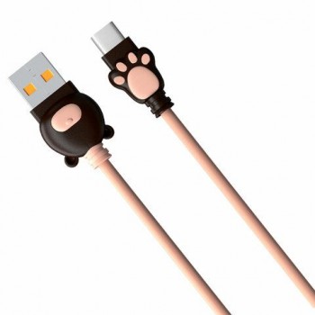 Кабель USB2.0-Type-C, 1м, mObility, лапки, ассорти, УТ000037512