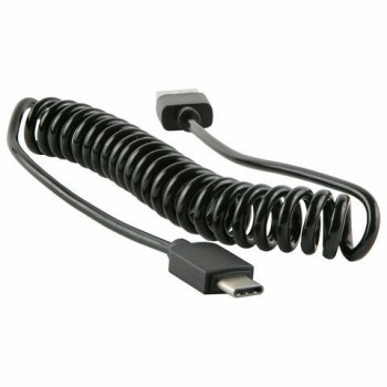 Кабель USB2.0 - Type-C, Red Line Spiral, черный, УТ000015710