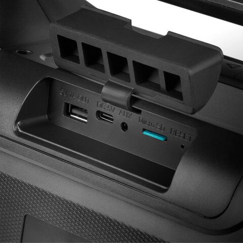 Колонка портативная SVEN PS-390, 50 Вт, TWS, Bluetooth, microSD, черный, SV-021306