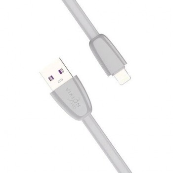 Кабель силиконовый USB-Lightning 8pin,1м,VIXION PRO VX-12i,для зарядки и перед. данных, серый, 02991, БП-00000968