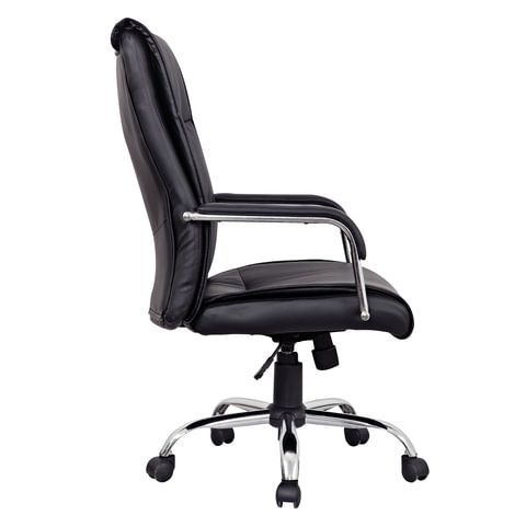 Кресло офисное BRABIX &quot;Space EX-508&quot;, экокожа, хром, черное, 530860