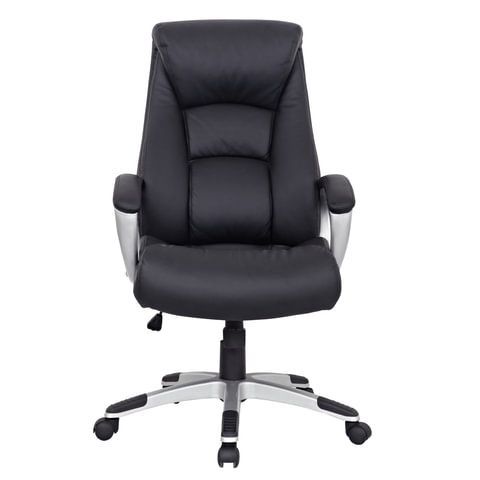 Кресло из натуральной кожи BRABIX &quot;Grand EX-500&quot;, черное, 530861