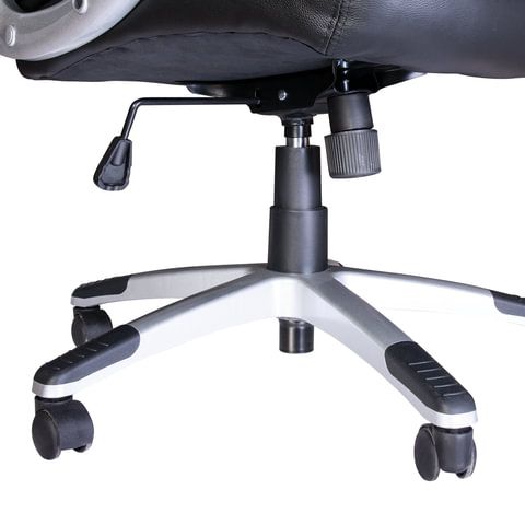 Кресло из натуральной кожи BRABIX &quot;Grand EX-500&quot;, черное, 530861