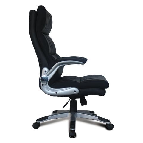 Кресло офисное BRABIX &quot;Fregat EX-510&quot;, рециклированная кожа, черное, 530863