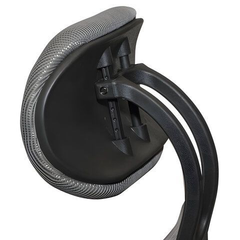Кресло BRABIX &quot;Saturn ER-400&quot;, с подголовником, комбинированное, черное/серое, 530871