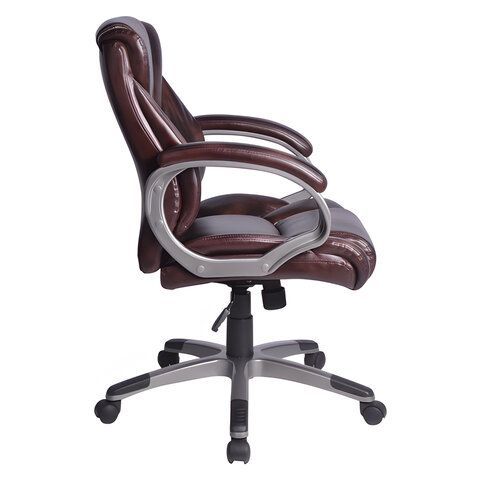 Кресло офисное BRABIX &quot;Eldorado EX-504&quot;, экокожа, коричневое, 530875