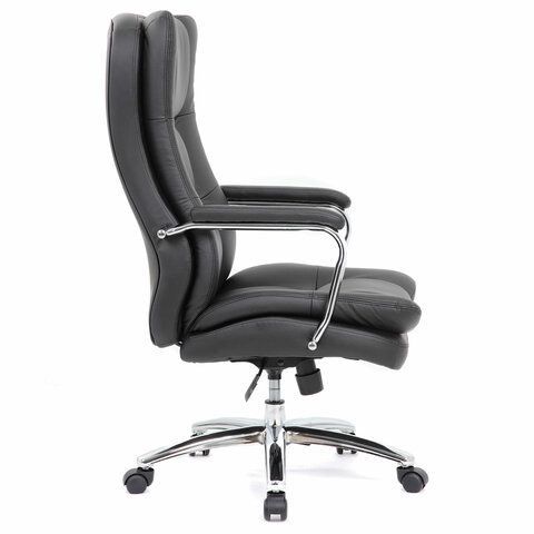 Кресло офисное BRABIX PREMIUM &quot;Amadeus EX-507&quot;, экокожа, хром, черное, 530879