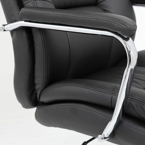 Кресло офисное BRABIX PREMIUM &quot;Amadeus EX-507&quot;, экокожа, хром, черное, 530879