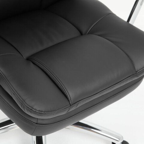 Кресло офисное BRABIX PREMIUM &quot;Amadeus EX-507&quot;, экокожа, хром, черное, 530879