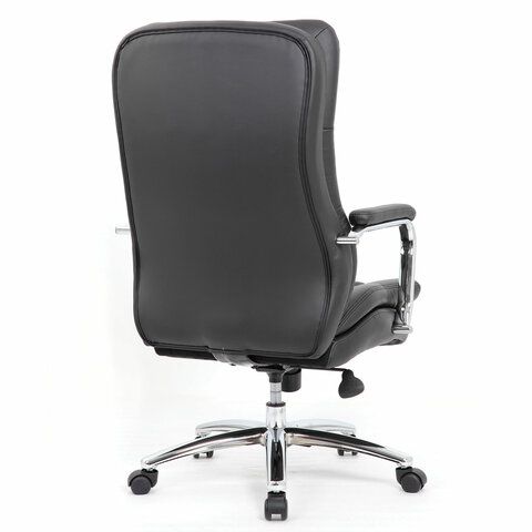 Кресло офисное BRABIX PREMIUM &quot;Amadeus EX-507&quot;, экокожа, хром, черное, 530879